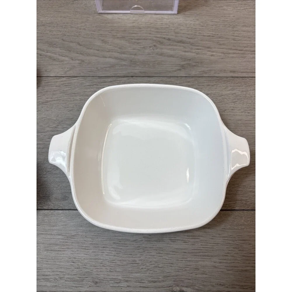 2 Corning Ware Blue Cornflower Petite Square Pan  P-41 -B 12Oz With One Lid
